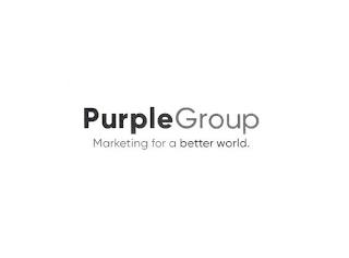 PURPLEGROUP MARKETING FOR A BETTER WORLD.. trademark