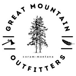 GREAT MOUNTAIN OUTFITTERS CORAM · MONTANA trademark