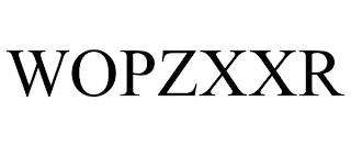 WOPZXXR trademark