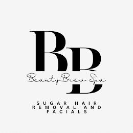 BB BEAUTY BREW SPA SUGAR HAIR REMOVAL AND FACIALS trademark