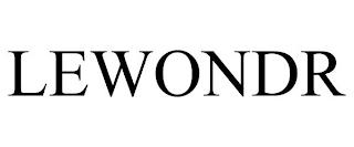 LEWONDR trademark