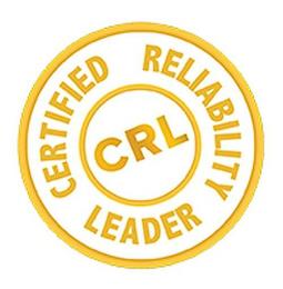 CRL CERTIFIED RELIABILITY LEADER trademark