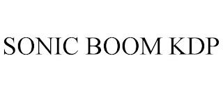 SONIC BOOM KDP trademark