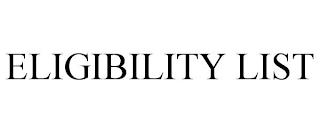 ELIGIBILITY LIST trademark