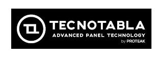 TECNOTABLA ADVANCED PANEL TECHNOLOGY BY PROTEAKPROTEAK trademark