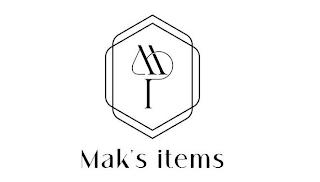 MI MAK'S ITEMS trademark