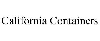 CALIFORNIA CONTAINERS trademark