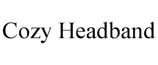 COZY HEADBAND trademark