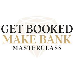 GET BOOKED MAKE BANK MASTERCLASS trademark