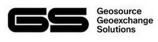 GS GEOSOURCE GEOEXCHANGE SOLUTIONS trademark