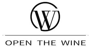 W OPEN THE WINE trademark