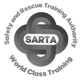 SAFETY AND RESCUE TRAINING AUTHORITY SARTA WORLD CLASS TRAINING trademark