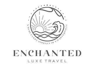 ENCHANTED LUXE TRAVEL WHERE EVERY JOURNEY IS A MASTERPIECEY IS A MASTERPIECE trademark