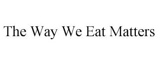 THE WAY WE EAT MATTERS trademark