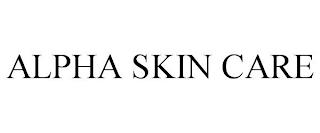 ALPHA SKIN CARE trademark