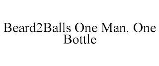 BEARD2BALLS ONE MAN. ONE BOTTLE trademark