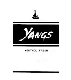 YANGS MENTHOL FRESH trademark