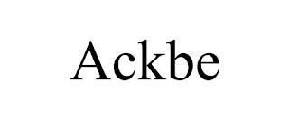 ACKBE trademark