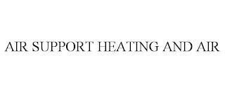 AIR SUPPORT HEATING AND AIR trademark