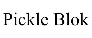 PICKLE BLOK trademark