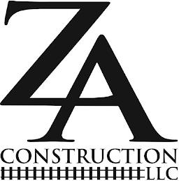 ZA CONSTRUCTION LLC trademark