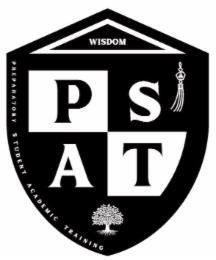 WISDOM PSAT PREPARATORY STUDENT ACADEMIC TRAINING trademark