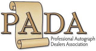 PADA PROFESSIONAL AUTOGRAPH DEALERS ASSOCIATION trademark