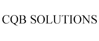 CQB SOLUTIONS trademark