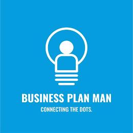 BUSINESS PLAN MAN CONNECTING THE DOTS. trademark