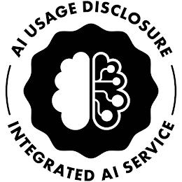 AI USAGE DISCLOSURE INTEGRATED AI SERVICEE trademark