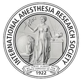 INTERNATIONAL ANESTHESIA RESEARCH SOCIETY WE STRIVE ALWAYS FOR WORLD CONQUEST OF PAIN 1922 trademark