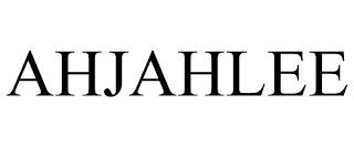 AHJAHLEE trademark