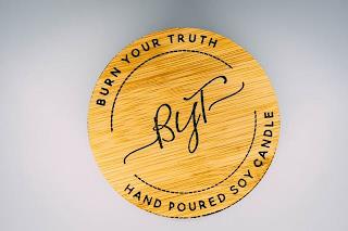 BURN YOUR TRUTH, BURN YOUR TRUTH HAND POURED SOY CANDLE, BYT trademark