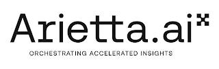 ARIETTA.AI X ORCHESTRATING ACCELERATED INSIGHTS trademark