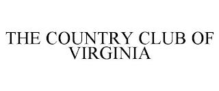 THE COUNTRY CLUB OF VIRGINIA trademark