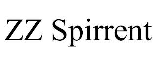 ZZ SPIRRENT trademark