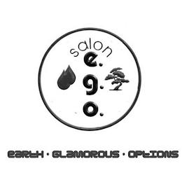 SALON E.G.O. EARTH · GLAMOROUS · OPTIONS trademark