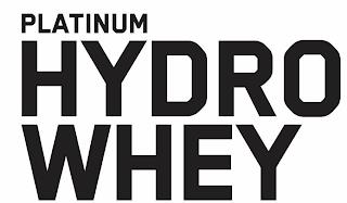 PLATINUM HYDRO WHEY trademark