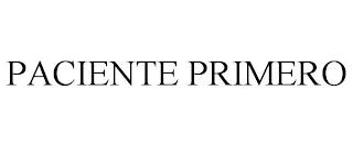 PACIENTE PRIMERO trademark