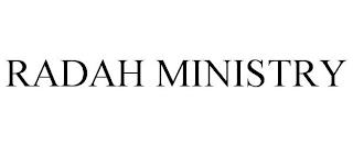 RADAH MINISTRY trademark