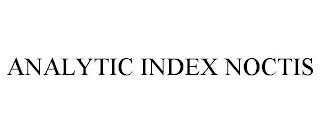 ANALYTIC INDEX NOCTIS trademark