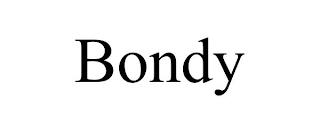 BONDY trademark