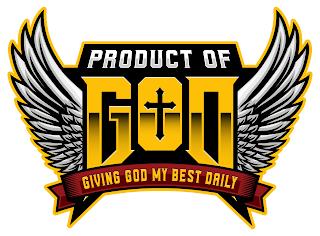 PRODUCT OF GOD GIVING GOD MY BEST DAILY trademark