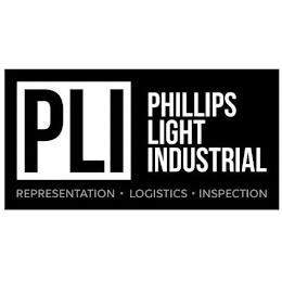 PLI PHILLIPS LIGHT INDUSTRIAL REPRESENTATION · LOGISTICS · INSPECTION trademark