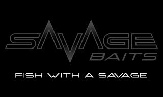 SAVAGE BAITS FISH WITH A SAVAGE trademark