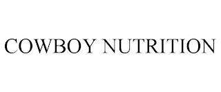 COWBOY NUTRITION trademark