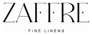 ZAFFRE FINE LINENS trademark