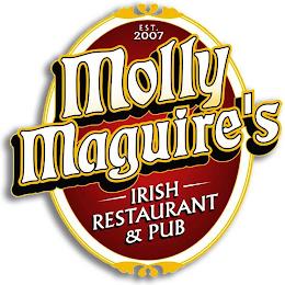 EST. 2007 MOLLY MAGUIRE'S IRISH RESTAURANT & PUB trademark