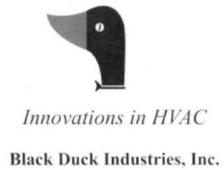 BLACK DUCK INDUSTRIES, INC. INNOVATIONS IN HVAC trademark