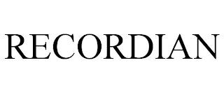 RECORDIAN trademark